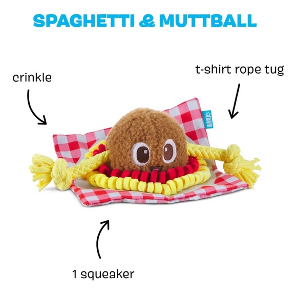 Bark Spaghetti and Muttballs dog toy - Picture 2 of 11
